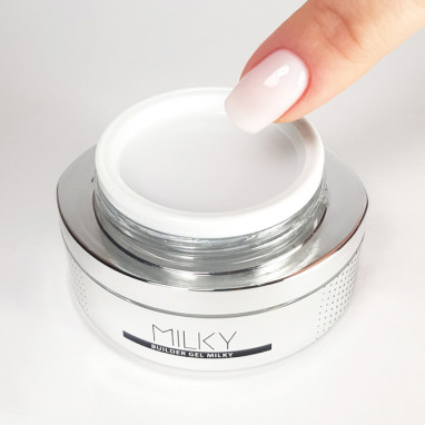 Гель для наращивания ногтей Luxury MILKY Mistero Milano 15г 2047/15