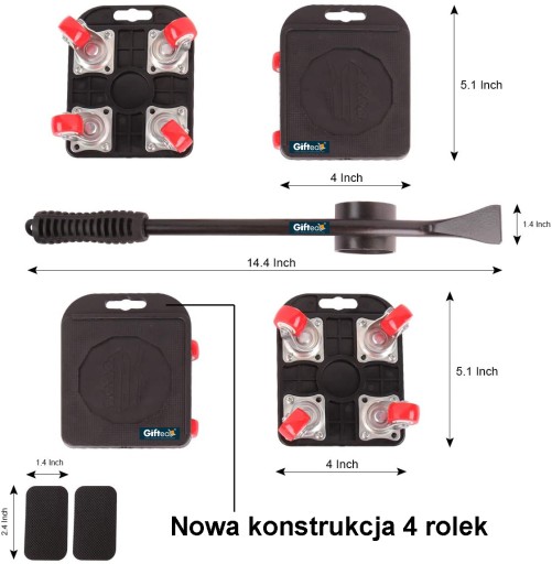 КОМПЛЕКТ ДЛЯ ПЕРЕВОЗКИ МЕБЕЛИ GIFTEAK