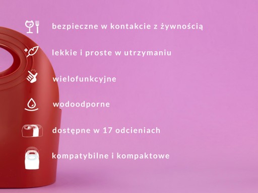 Koszyk sklepowy MINI Flexibag 4,5L czerwony