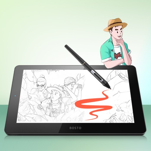 Графический планшет для компьютера BOSTO 12HD с пером
