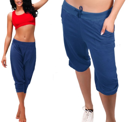 SPODNIE rybaczki ALLADYNKI duże A80 grafit 3XL