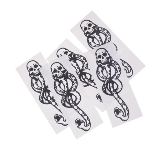 1/5PCS Death Eaters Dark Mark Make Up Tattoos Stickers Cosplay Accessories
