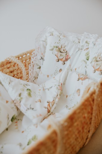 Постельное белье BAMBOO с рюшами и кружевом для гондольной коляски BAMBOO BLANKET