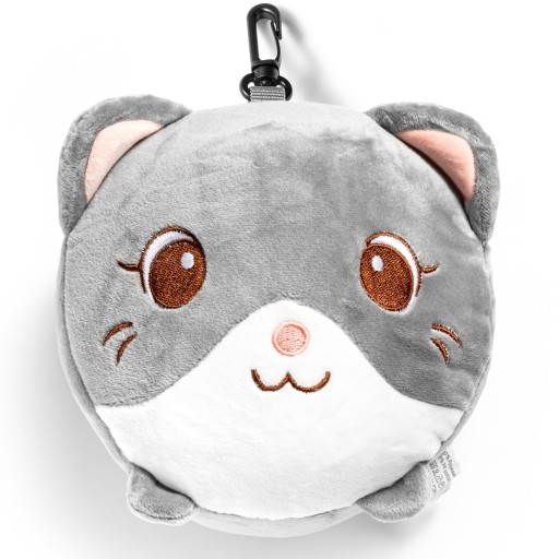 ПОДУШКА ДЛЯ ПУТЕШЕСТВИЯ С МАСКОЙ ДЛЯ ГЛАЗ HAPPY CAT