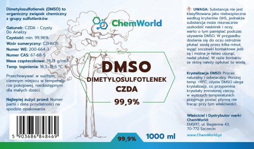 Пипетка-распылитель ДМСО Диметилсульфоксид PURE 1000