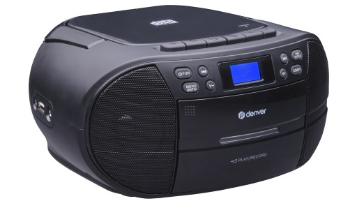 ДЕНВЕР Бумбокс Радио CD DAB+ FM AUX USB кассеты
