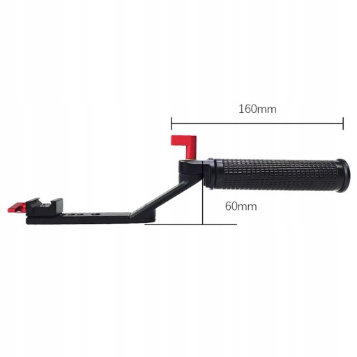 Rękojeść z zawiesiami z gwintem 1/4” i 3/8”.
