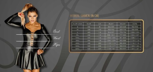Черный комбинезон Noir ручной работы Libido Deep-V Size XL