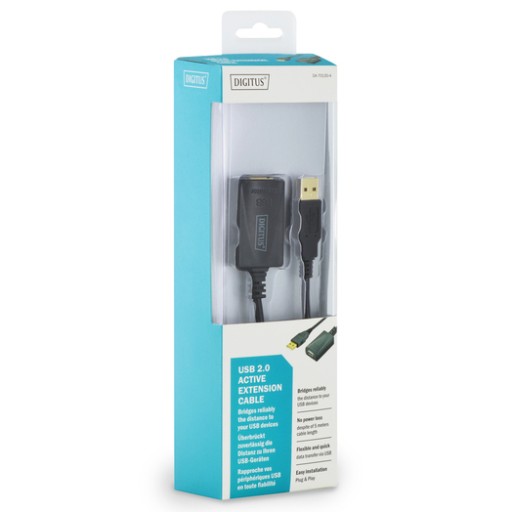 Удлинительный USB-кабель ACTIVE длиной 5 м с повторителем УСИЛИТЕЛЬ