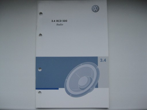 Руководство по магнитоле VW RCD 500 VW Passat B6 Golf V PL