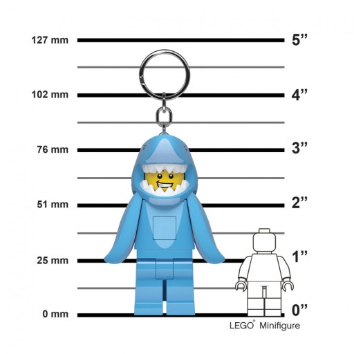 Brelok do kluczy LEGO Rekin z latarką
