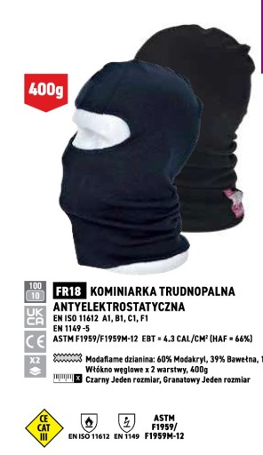 PORTWEST KOMINIARKA SPAWALNICZA TRUDNOPALNA YELLOW FR 18