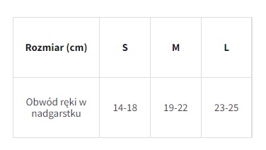 PANI TERESA OPASKA ELASTYCZNA NA NADGARSTEK BEZSZWOWA PT0309 M CIELISTA