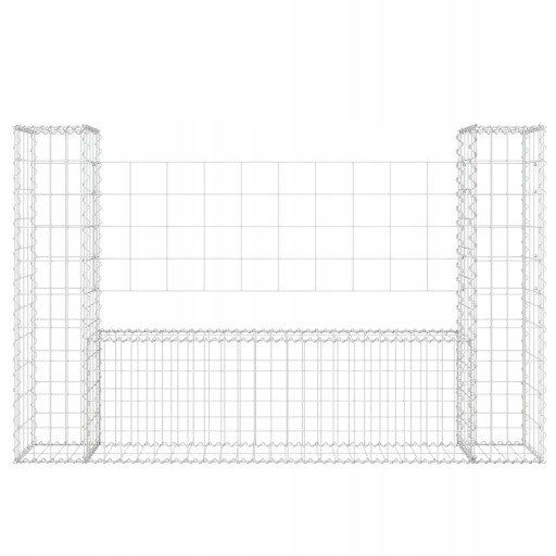 КОРЗИНА ДЛЯ ЗАБОРА ГАБИОННОГО ТИПА U 140x20x100CM