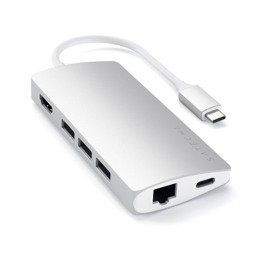 Многопортовый адаптер SATECHI Type-C 4k Ethernet PRO