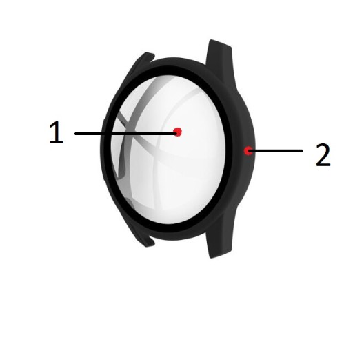 CASE ETUI 2w1 DO HUAWEI WATCH GT 2 46MM SZKŁO