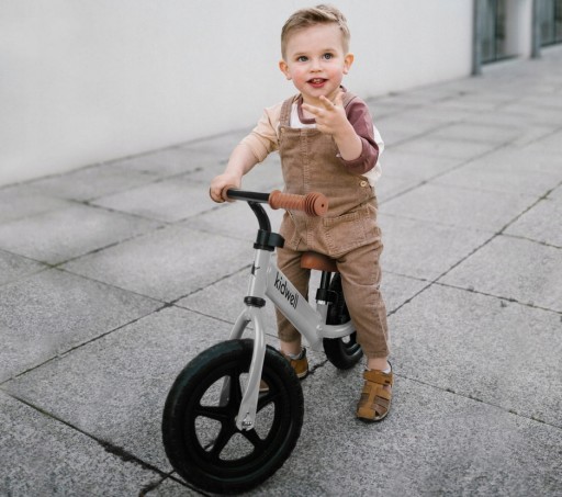 KIDWELL REBEL GREY БАЛАНСОВЫЙ ВЕЛОСИПЕД ЛЕГКИЕ РЕГУЛИРУЕМЫЕ КОЛЕСА 12, 80–120 см