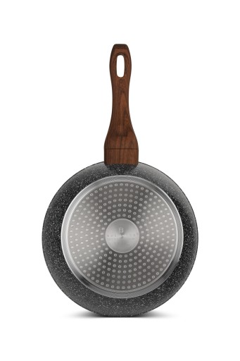 PATELNIA WOK 24 CM POKRYWKA INDUKCJA GRANIT