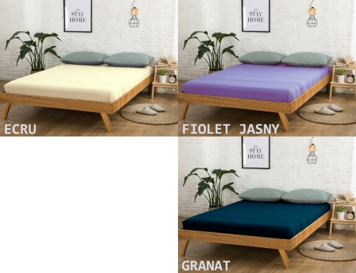 Prześcieradło JERSEY z gumką 160x200 POLSKIE GRUBE