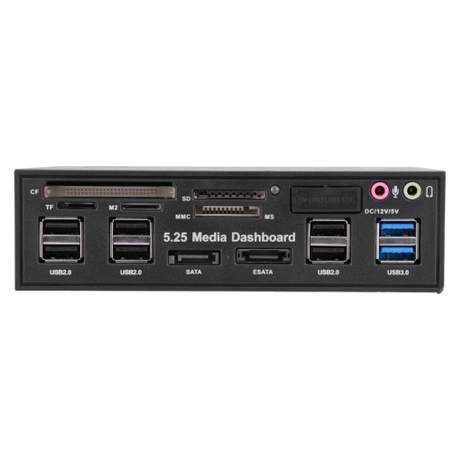 ХАБ ПЕРЕДНЯЯ ПАНЕЛЬ 5,25 ДЮЙМА АУДИО USB 3.0/2.0