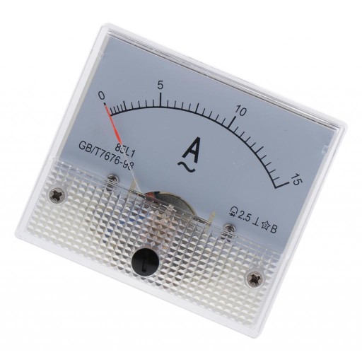 85L1 Amperomierz analogowy Amperomierz, A, 62 x 55 mm 0-15A