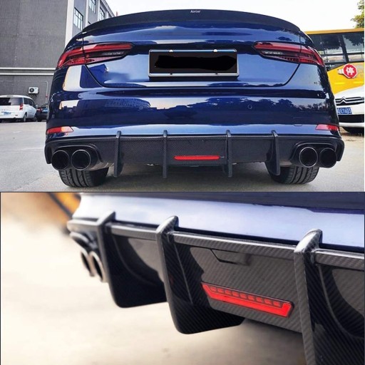 Карбоновый диффузор бампера Audi A5 B9 S5 17