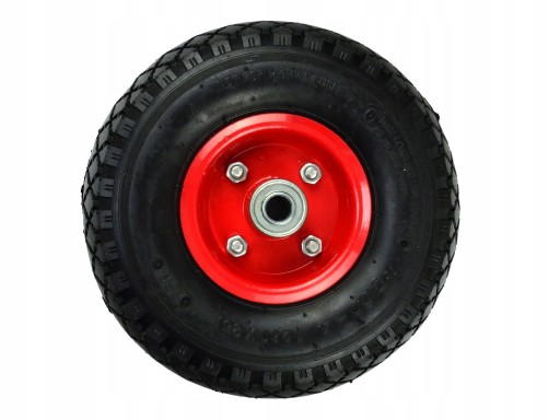 KOŁO DO TACZKI WÓZKA 3.00-4/2 SZEROKOŚĆ OPONY 75MM METALOWE DO 136KG FELGA