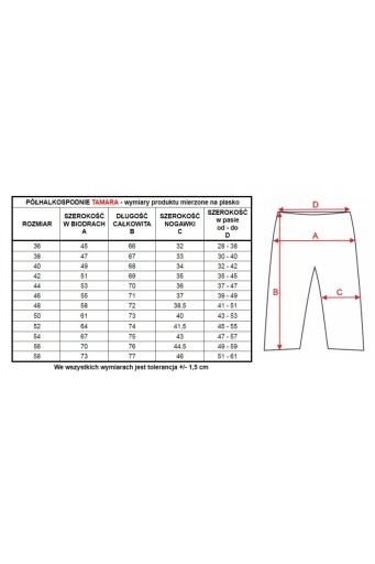 Брюки-полукомбинации Чайка Tamara vistex 48-4XL чёрные