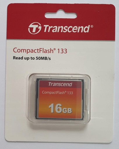 КАРТА TRANSCEND 16 ГБ CompactFlash CF 133