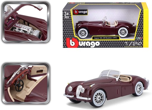 Jaguar XK 120 SE Родстер красный BBURAGO