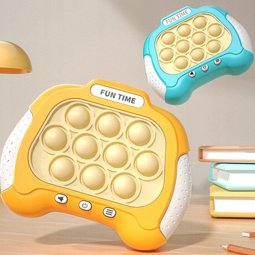 ЭЛЕКТРИЧЕСКАЯ АНТИСТРЕССОВАЯ АРКАДНАЯ ИГРА POP IT ЖЕЛТЫЙ ГНИОТЕК ВУПИ