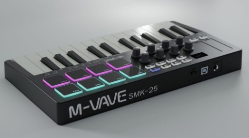 MIDI-КОНТРОЛЛЕР 25-КЛАВИАТУРНАЯ USB RGB-КЛАВИАТУРА
