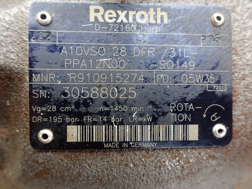 ГИДРАВЛИЧЕСКИЙ НАСОС REXROTH A10VSO 28 DFR/31L