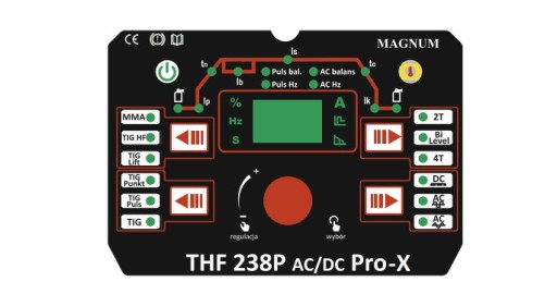 SPAWARKA TIG MAGNUM THF 238 AC DC PRO X PULS MMA PRĄD PULSACYJNY