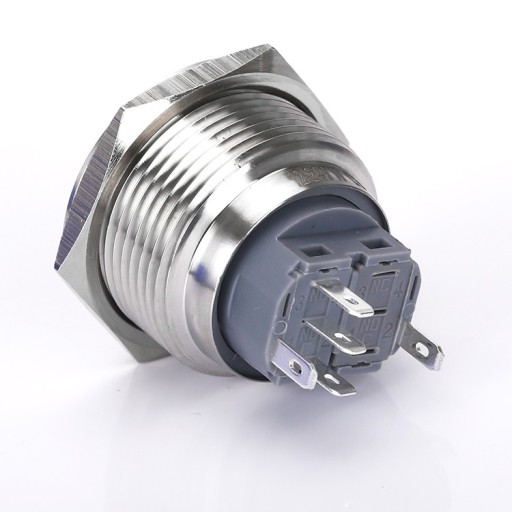 PRZYCISK MONOSTABILNY WANDALOODPORNY 250V 5A 22x35MM CZERWONY
