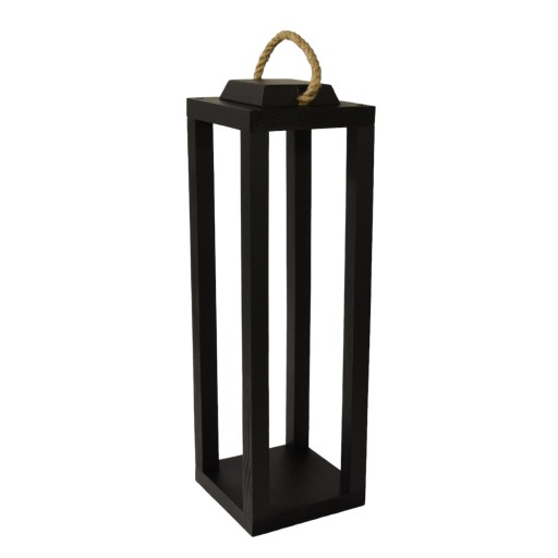 Lampion latarnia brąz 42x15 - naturalne drewno / dekoracje/ogród/stroik