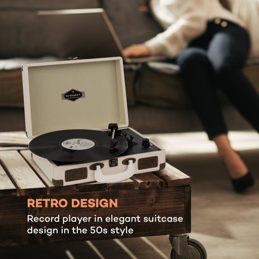 Проигрыватель в стиле ретро Auna Peggy Sue, LP USB AUX