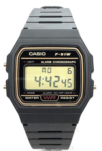 ВИНТАЖНЫЕ ЧАСЫ CASIO F-91WG + CAN