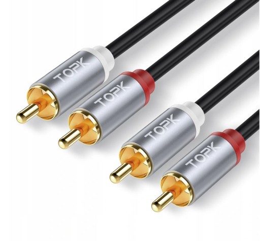 Кабель RCA 2X RCA - 2XRCA Cinch - Cinch TOPK 1м