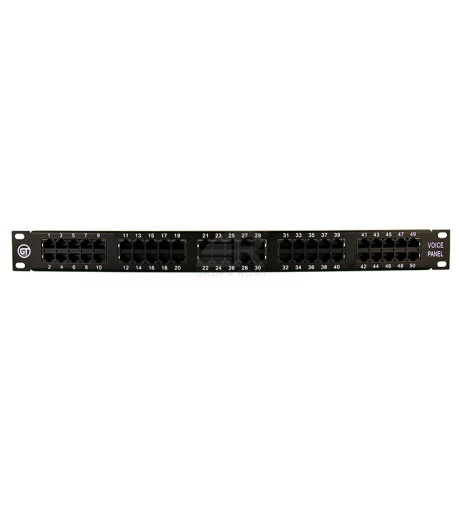 Патч-панель 19 дюймов 50x RJ45 ISDN