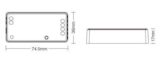 ZESTAW 3x STEROWNIK DO TAŚM LED RGB RGBW RGBCCT 3w1 STREFOWY + CZARNY PILOT