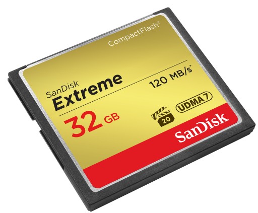 SANDISK 32 ГБ Compact Flash EXTREME CF +120/85 МБ/с