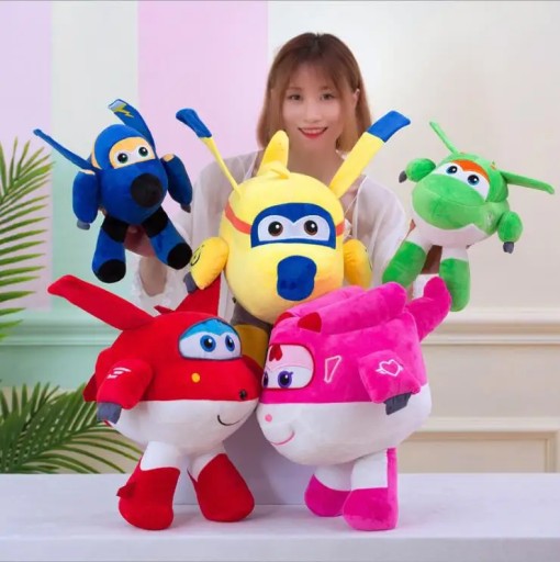 Плюшевые игрушки Super Wings Джетт Джером Донни Вертиго Мира Надзева