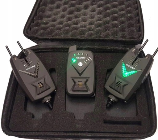 Комплект сигнализатора поклевки Mistrall Arrow 2+1 красный/зеленый