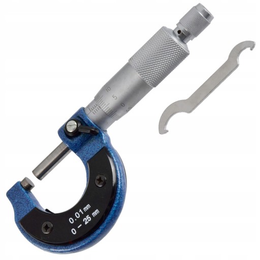 GEKO MIKROMETR ZEWNĘTRZNY ANALOGOWY 0-25mm 0-01mm Z NONIUSZEM G01486