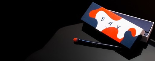 PĘDZEL do konturowania MAKIJAŻU Syntetyczne włosie MIĘKKI ścięty makeup SAY