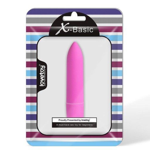 X-Basic Bullet Mini Vibrator Длинный, односкоростной, Розовый