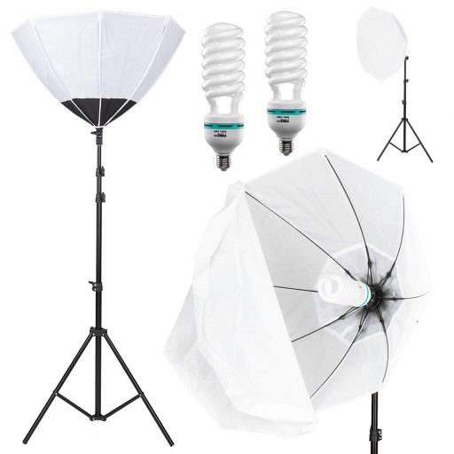2 лампы SOFTBOX, полусфера, постоянный свет 2x85Вт/800Вт