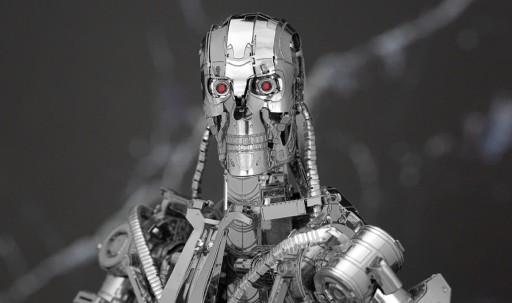 Металлический Терминатор Земли Т-800 металл 3D модель