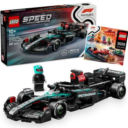 Lego Speed ​​Champions 77244 Blicks F1 Mercedes AMG W15 + Catalog 2025